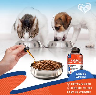 Show full view: Beloved Pets Natural Yeast Support for Skin & Coat, Healthy Inflammatory Balance in Dogs & Cats, 2-fl oz Bottle slide 6 of 10