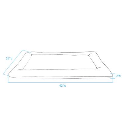 Show full view: Shinola Comfort Cushion Dog Bed, Oatmeal, Large slide 9 of 10