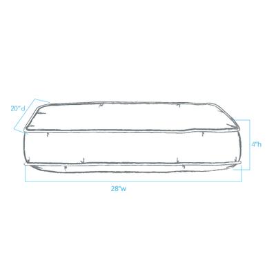 Show full view: Shinola Napper Pillow Dog Bed, Oatmeal, Small slide 9 of 10