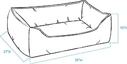 Shinola Kuddle Dog Bed, Oatmeal, Large slide 2 of 9