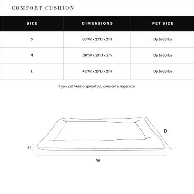 Show full view: Shinola Comfort Cushion Dog Bed, Oatmeal, Large slide 10 of 10