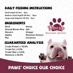 Pawup Duck & Apple Sausage Soft & Chewy Dog Treats, 12.5-oz jar slide 2 of 8