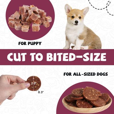 Show full view: Pawup Duck & Apple Sausage Soft & Chewy Dog Treats, 12.5-oz jar slide 6 of 10