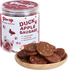 Pawup Duck & Apple Sausage Soft & Chewy Dog Treats, 12.5-oz jar