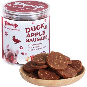 Pawup Duck & Apple Sausage Soft & Chewy Dog Treats, 12.5-oz jar
