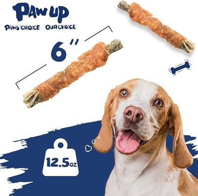Show full view: Pawup Chicken Wrapped Cod Skins Natural Chew Dog Treats, 12.5-oz jar slide 4 of 8
