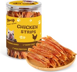 Pawup Chicken Jerky Strips Dog Treats, 12.5-oz jar
