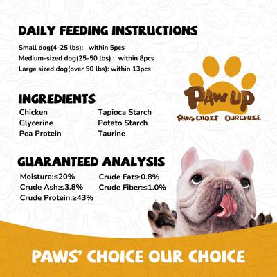 Show full view: Pawup Chicken Jerky Rings Dog Treats, 12.5-oz jar slide 9 of 10