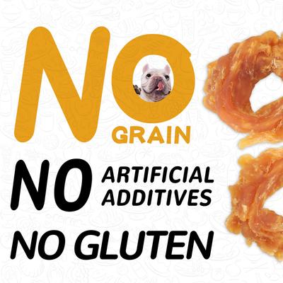 Show full view: Pawup Chicken Jerky Rings Dog Treats, 12.5-oz jar slide 5 of 10