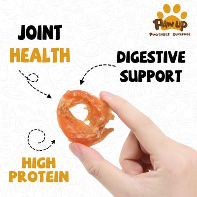 Show full view: Pawup Chicken Jerky Rings Dog Treats, 12.5-oz jar slide 4 of 10