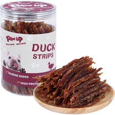 Pawup Pawup Duck Jerky Strips Dog Treats, 12.5-oz jar
