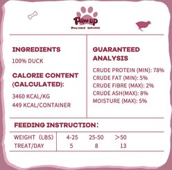 Pawup Freeze-Dried Duck Breast Dog & Cat Treats, 4.6-oz jar slide 2 of 9