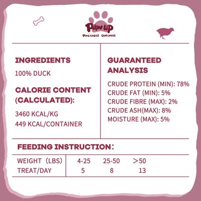 Show full view: Pawup Freeze-Dried Duck Breast Dog & Cat Treats, 4.6-oz jar slide 10 of 12