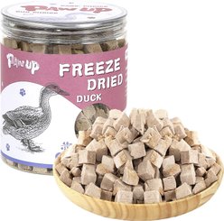 Pawup Freeze-Dried Duck Breast Dog & Cat Treats, 4.6-oz jar