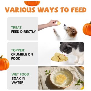 Pawup Freeze-Dried Quail Egg Yolk Pumpkin Flavor Dog & Cat Treats, 3.5-oz jar