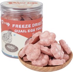 Pawup Freeze-Dried Quail Egg Yolk Cranberry Flavor Dog & Cat Treats, 3.5-oz jar