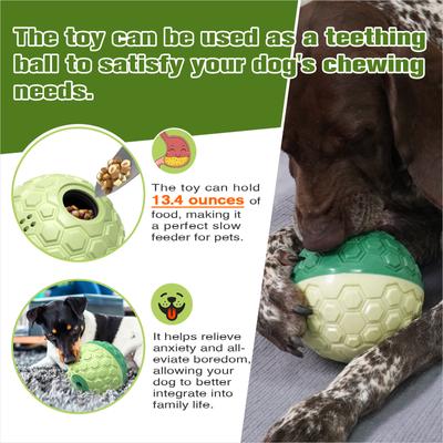 Show full view: KADTC Wobble Giggle Treat Ball Dog Toy, Green slide 6 of 8