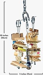 Beaktivity Xcalibird Bird Toy Base, Soft Wood, Natural, Small slide 2 of 4