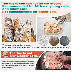 KADTC Treasure Chest 2 In 1 Puzzle Cat Toy, Pink slide 2 of 6