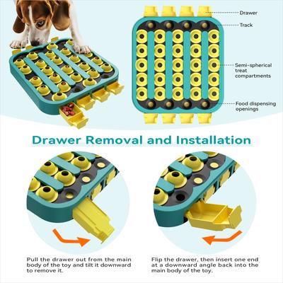 Show full view: KADTC Playground 4 In 1 Puzzle Dog Toy, Green slide 5 of 7
