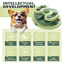 KADTC Tornado 3 In 1 Puzzle Dog Toy, Green slide 2 of 6