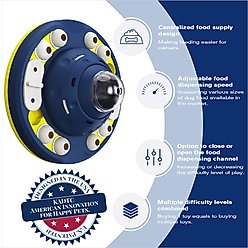 KADTC Space Fortress 2 In 1 Puzzle Dog Toy, Blue slide 2 of 6