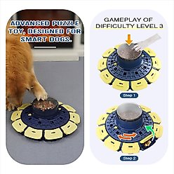 KADTC Magical Spinning Maze 3 In 1 Puzzle Dog Toy, Blue slide 2 of 6