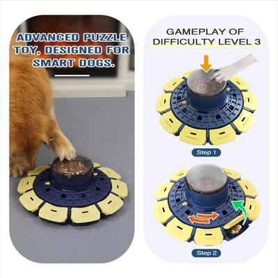 Show full view: KADTC Magical Spinning Maze 3 In 1 Puzzle Dog Toy, Blue slide 6 of 7