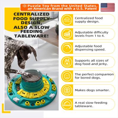 Show full view: KADTC Explorer 4 In 1 Puzzle Dog Toy, Green slide 2 of 7