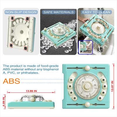 Show full view: KADTC Turntable 2 In 1 Puzzle Dog Toy, Blue slide 5 of 8