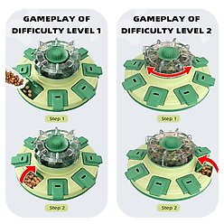 KADTC Lucky Wheel 2 In 1 Puzzle Dog Toy, Green slide 2 of 6