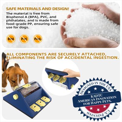 Show full view: KADTC Beer Barrel 2 In 1 Puzzle Dog Toy, Blue slide 2 of 8