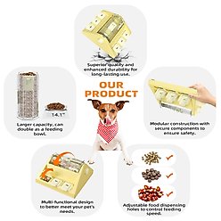 KADTC Beer Barrel 2 In 1 Puzzle Dog Toy, Yellow slide 2 of 6