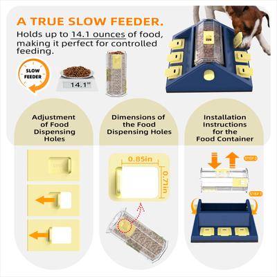 Show full view: KADTC Beer Barrel 2 In 1 Puzzle Dog Toy, Blue slide 4 of 8