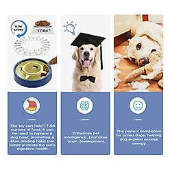 KADTC Puzzle Bowl Puzzle Dog Toy, Blue slide 2 of 6