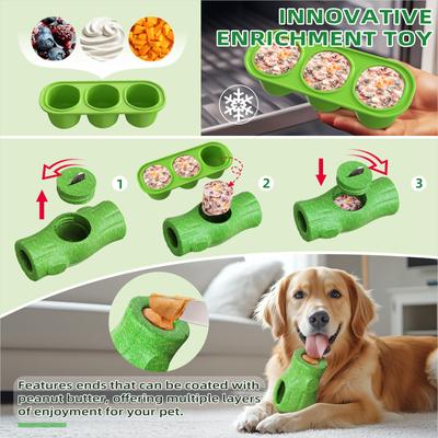 Show full view: KADTC Durable Stump Freeze Dog Toy, Green, Large slide 5 of 8