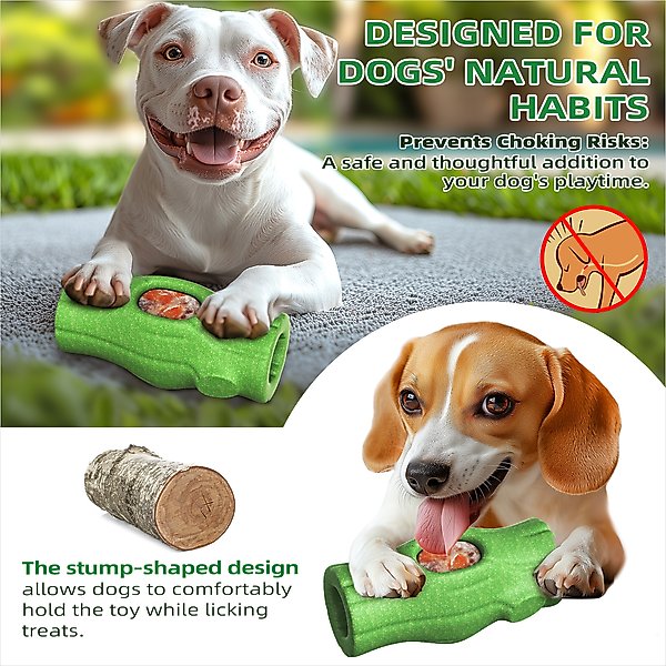 Show full view: KADTC Durable Stump Freeze Dog Toy, Green, Large slide 4 of 7