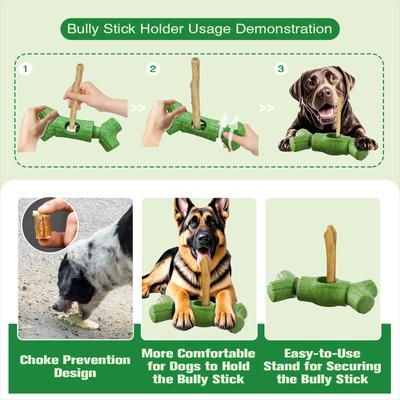 Show full view: KADTC Durable Bully Stick Holder Dog Toy, Green, X-Large slide 6 of 10