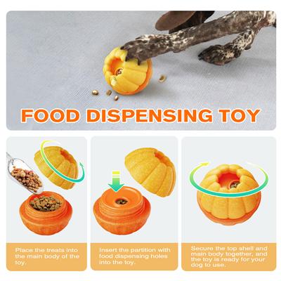Show full view: KADTC Multi-Functional Enrichment Dog Toy, Orange, Large slide 6 of 7