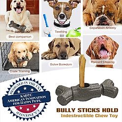 KADTC Durable Bully Stick Holder Dog Toy, Brown, Large slide 2 of 6