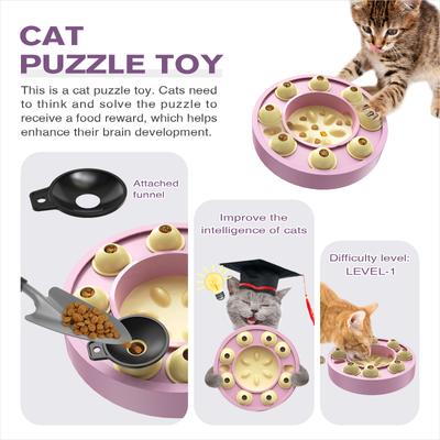 Show full view: KADTC Wheel Puzzle Cat Toy, Purple slide 6 of 8