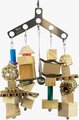 Beaktivity Boomerang Bird Toy Base, Natural Medium Wood, X-Large