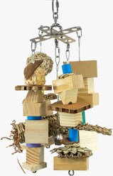 Beaktivity Xcalibird Bird Toy Base, Natural Medium Wood, X-Large slide 2 of 4