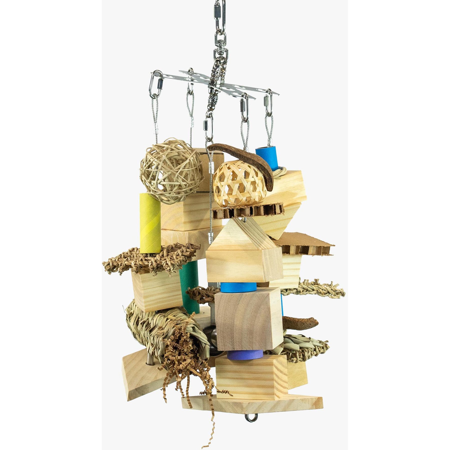 Beaktivity Xcalibird Bird Toy Base, Natural Medium Wood, X-Large