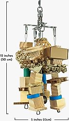 Beaktivity Xcalibird Bird Toy Base, Natural Medium Wood, Medium slide 2 of 4