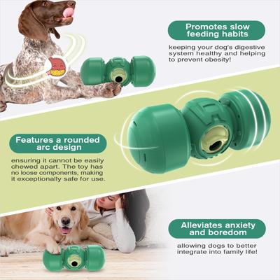 Show full view: KADTC Rolling Giggle Treat Tower Dispensing Dog Toy, Green slide 6 of 8