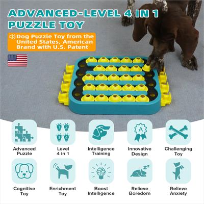 Show full view: KADTC Playground 4 In 1 Puzzle Dog Toy, Green slide 2 of 7