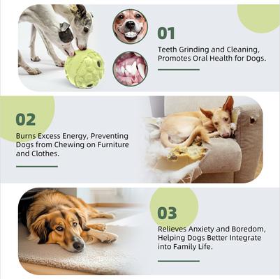 Show full view: KADTC Wobble Wag Giggle Ball Dog Toy, Green slide 6 of 8