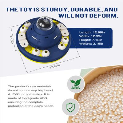 Show full view: KADTC Space Fortress 2 In 1 Puzzle Dog Toy, Blue slide 3 of 7