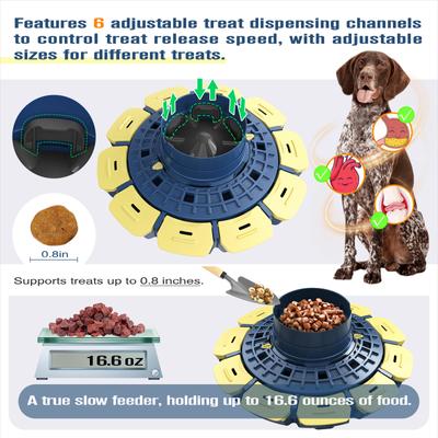 Show full view: KADTC Magical Spinning Maze 3 In 1 Puzzle Dog Toy, Blue slide 4 of 7